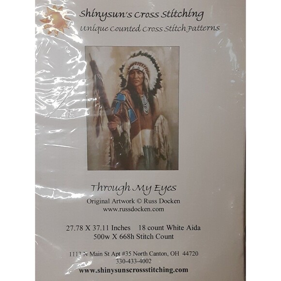Shinysun's Cross Stitching Native American Indian Cross Stitch Pattern Chart - Picture 6 of 10
